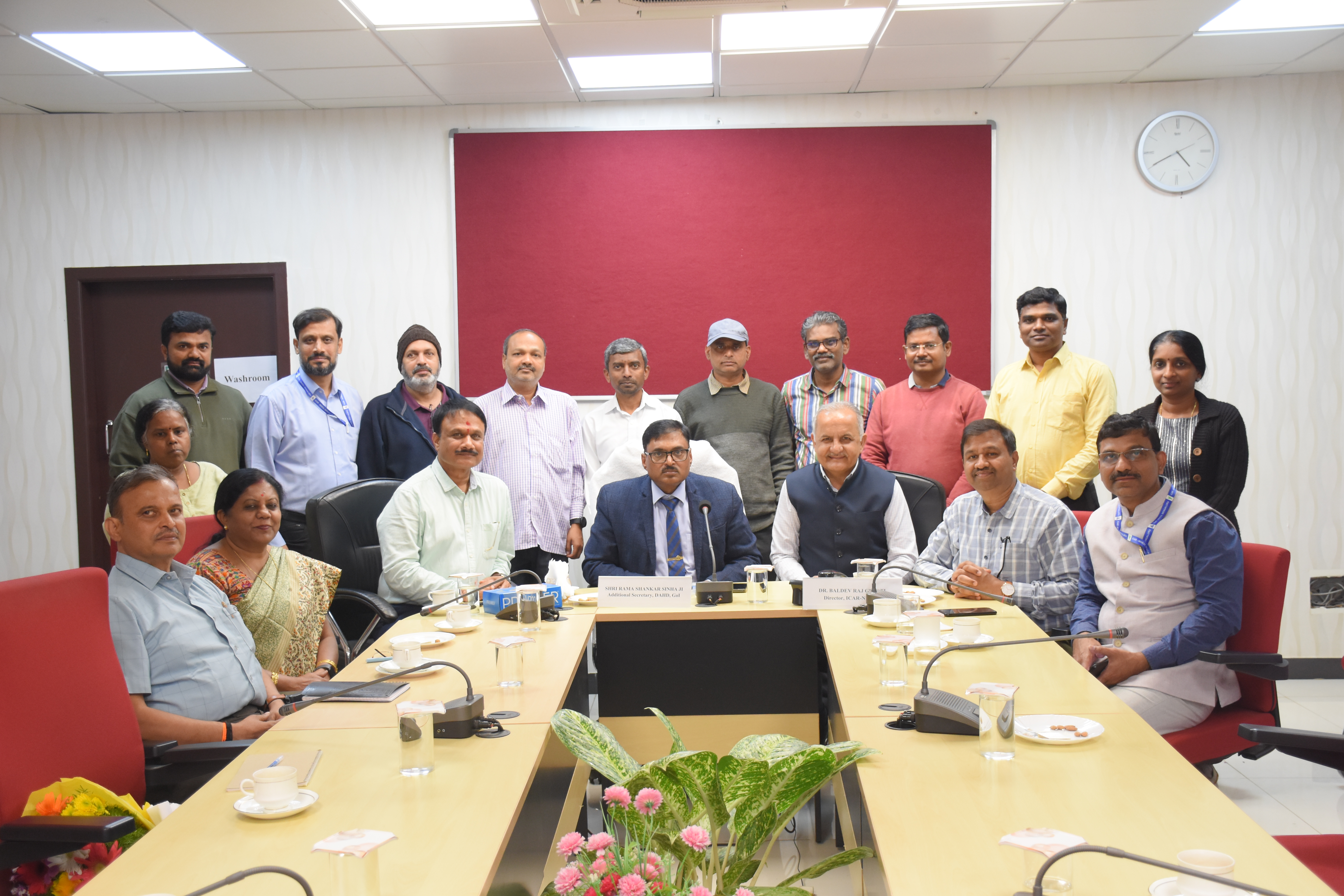 Group photo in conference room